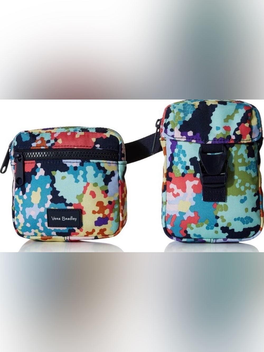 Vera Bradley ReActive Belt Bag Sling Happy Blooms Cross Stitch